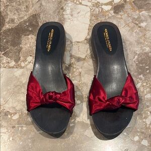 Donald J. Pliner Women's Red Slide Sandals size 10